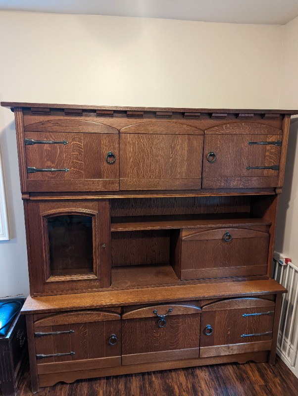 Solid wood Dutch wall unit / hutch extra large, LOTS of storage