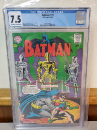 BATMAN 172 CGC GRADED COMIC 7.5 CHECK PICTURES