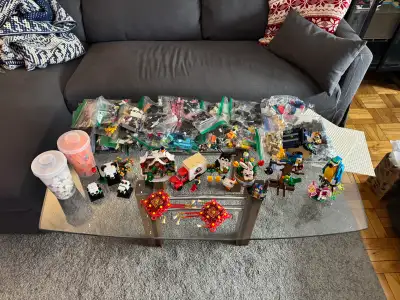 Selling roughly 9+ pounds of assorted LEGO, all official LEGO pieces, as well as some assorted creat...