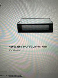 Knoll Coffee Table by Joe Durso