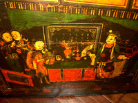 antique CHINESE opera wedding trunk Early to Mid 1800s Shanxi