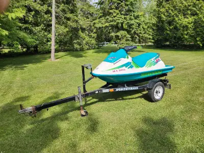 Seadoo SPX and trailer package for sale. Seadoo runs great, fun machine to bomb around on the lake....