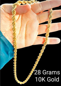 10k Gold Rope chain 
