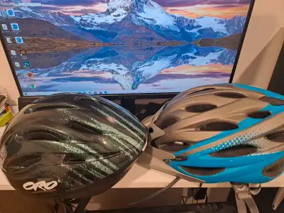 I own two cycling helmets. I want to sell one of them, whatever you choose . The interior with paddi...
