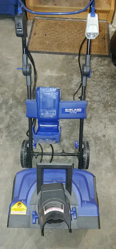 SnowJoe  40 Volt 18 inch Cordless Snow Blower  Model ION18SB, View more