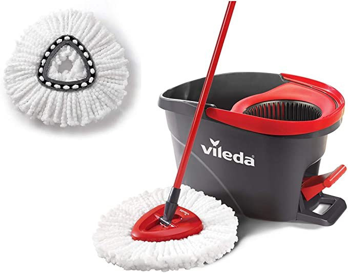 Vileda EasyWring Microfibre Spin Mop & Bucket Floor Cleaning  for sale  