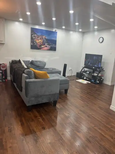 Two bed room legal basement separate entrance for rent available 1st June ,2026.Close to Highway 410...