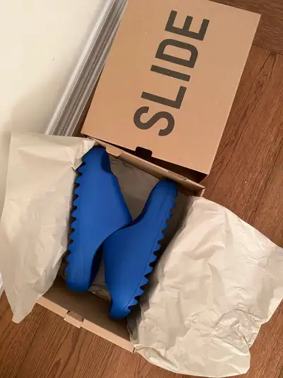 Yeezy slide azure size 9, View more