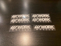Work wheels decal sticker 6 pcs total - forged ssr volk