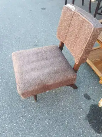 MCM ROCKING CHAIR UPHOLSTERED BROWN, View more