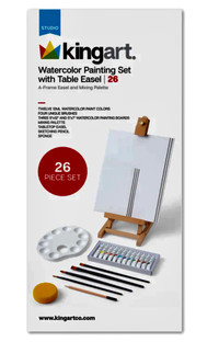 NEW EASLE & acrylic paints & accessories