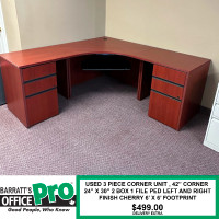 Used 3 Piece Corner Unit Desk