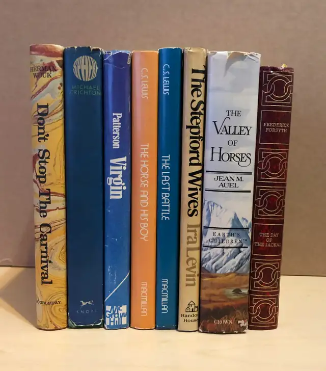 $15 each popular hardcover books mostly book club editions in Fiction in Windsor Region - Image 2