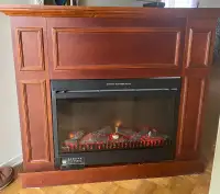 Electric fireplace w/ remote 