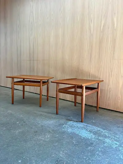 Pair of 1960s Danish Teak Side  End Tables by Grete Jalk, View more