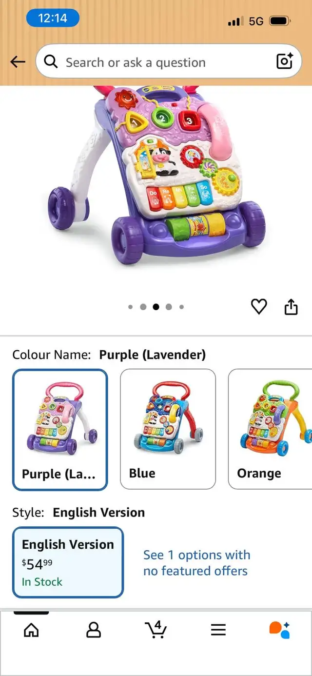 VTech Learning Walker in Toys in London - Image 4