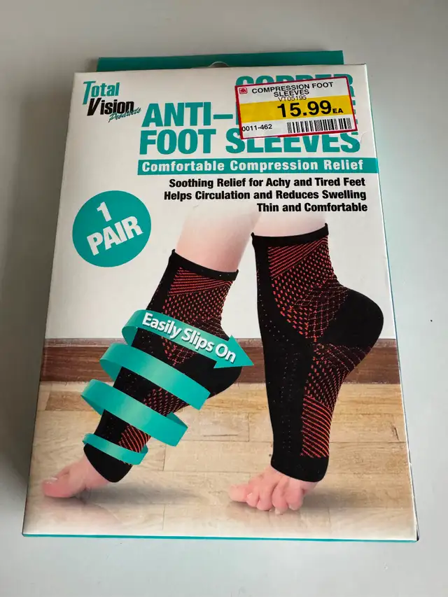 Copper Anti-Fatigue Foot Sleeves in Health & Special Needs in Charlottetown - Image 3