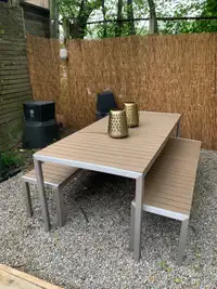 Patio Table and benches