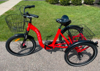 Tricycles, folding,  aluminum 24" Jorvik Elite 3 speed