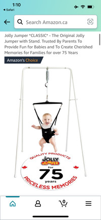 Jolly Jumper with Stand - $40