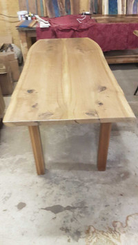 Live-edge walnut dining table on sale