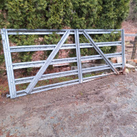 Galvanized "Panel" style Farm Gate