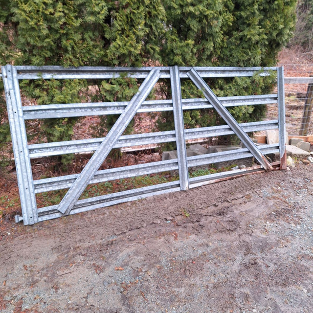Galvanized "Panel" style Farm Gate in Other in Mission