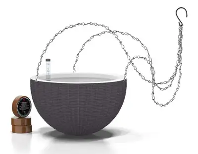 Brand New GARDENIX DECOR 11'' Self Watering Hanging planter, View more