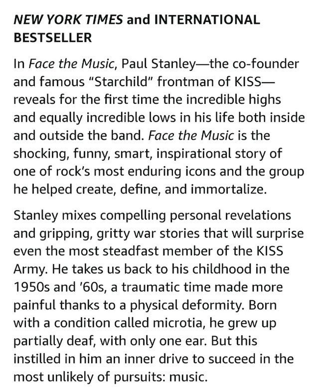 "Paul Stanley, Face The Music, A Life Exposed." in Non-fiction in Calgary - Image 3