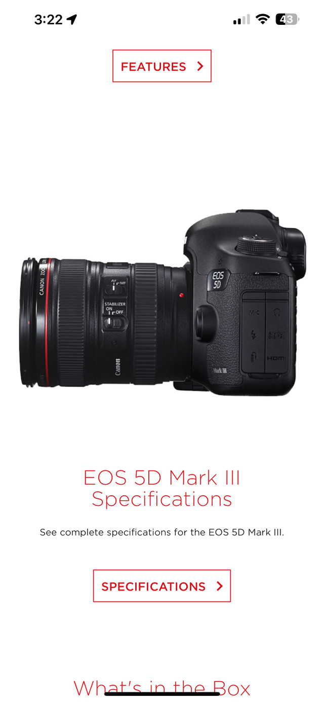 Canon EOS 5D mark iii.  2000obo 3lens in Cameras & Camcorders in North Bay - Image 4