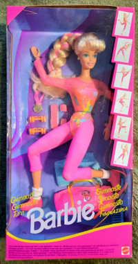 VINTAGE GYMNAST BARBIE from 1993 - New in Never Opened Box