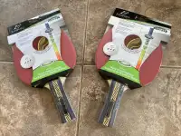 Two new table tennis paddles $13 each or both for $20