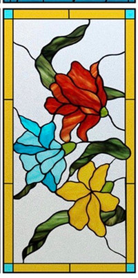 "Stained glass" window clings