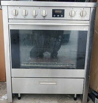 PORTER & CHARLES 30" STAINLESS STEEL ELECTRIC STOVE, *&gt;