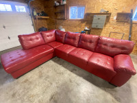 Large Red Sectional