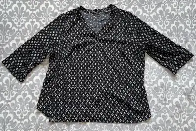 George Women’s Black Pattern Long Sleeve Dress Shirt, View more