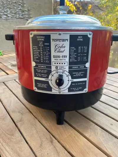 Torcan deep fryer/slow cooker, View more