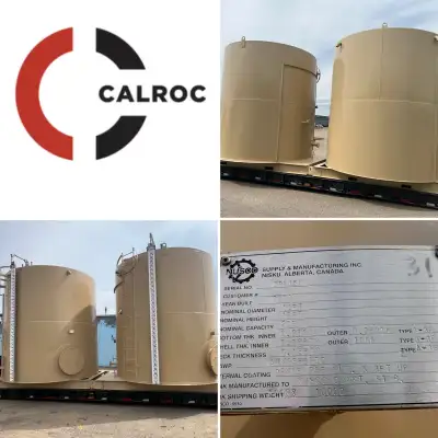 This refurbished 200bbl oilfield tank is ready for immediate sale, boasting a nominal diameter of 11...