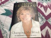 MARGARET TRUDEAU “Changing My Mind” Memoir. Autographed.