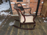 2 Solid Wood Antique Parlour Chairs