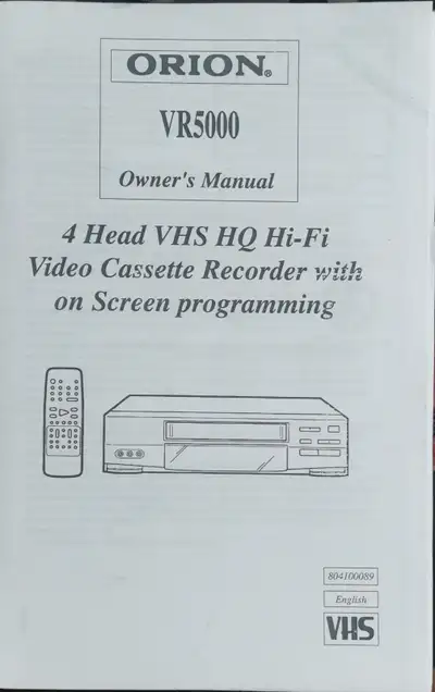 If you see the ad, it is available. This is an Orion VCR VHS Player Recorder 4 head Hi Fi Stereo, co...