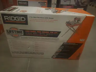 RIDGID 9Amp, 7 inch PORTABLE WET TILE SAW, View more