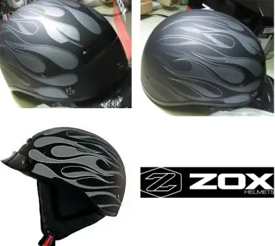 DOT certified motorcycle half helmet, size adult Large, AFCS advance fiberglass composite shell, EPS...