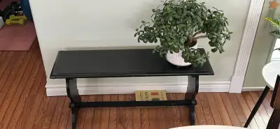 Black Solid Wood Entry Bench, View more