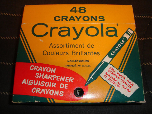 Vintage 1962 48 Crayola Crayons with NEW Built-In Sharpener in Arts & Collectibles in Sunshine Coast