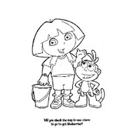 DORA THE EXPLORER - Dora and Friends Travel Size Colour Pad