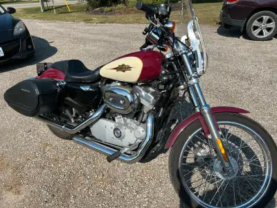 2007 883C Harley Davidson •Immaculate condition •Two-tone red and cream colour •Only ~8060 miles (13...