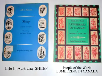 2 books young readers Oxford U  Canada lumber Australia sheep, View more