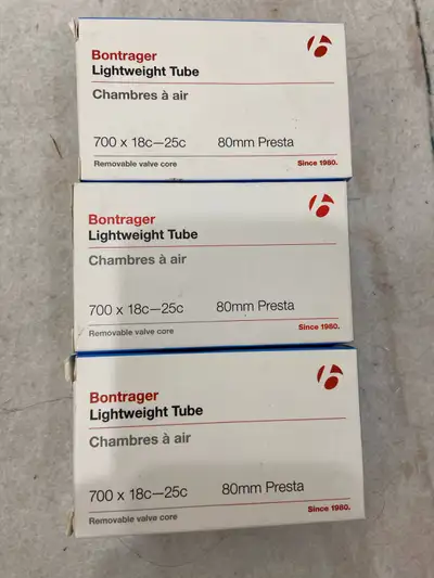 Bike presta tubes-new in box , View more
