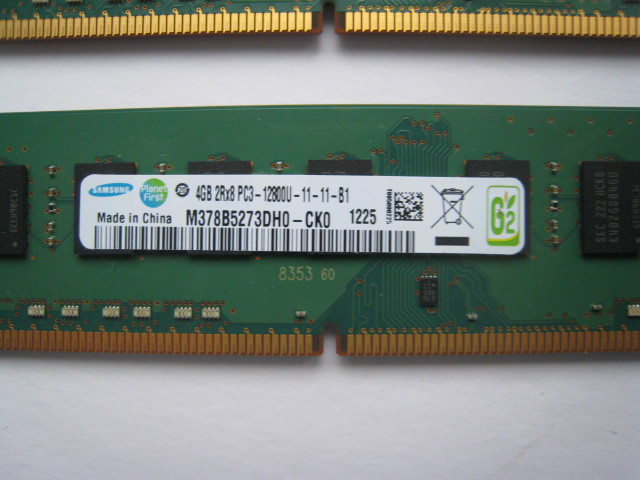 8GB kit Samsung Desktop memory DDR3-1600MHz dans Composants de système  à Laval/Rive Nord - Image 2